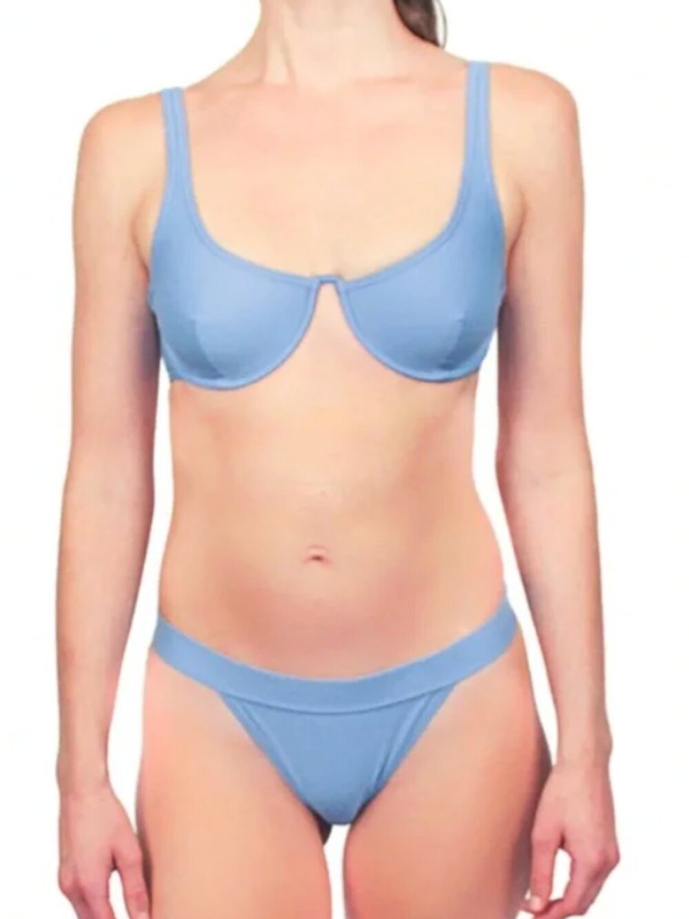 BOWER Swimwear Vreeland Bikini Top (L) and Bottom (L) Set New NWT in PINK